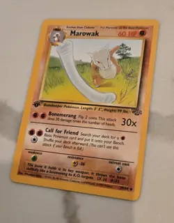 Pokemon TCG Marowak 39/64 Jungle Uncommon 1st Edition WOTC 1999 39/64 - Image 2