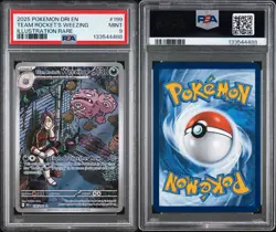 2025 POKEMON DRI EN-ILLUSTRATION RARE #199 TEAM ROCKET'S WEEZING PSA 9 - Image 3