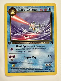 Pokemon WOTC - Dark Golduck 37/82 - 1st Edition Team Rocket - NM/M - Image 1