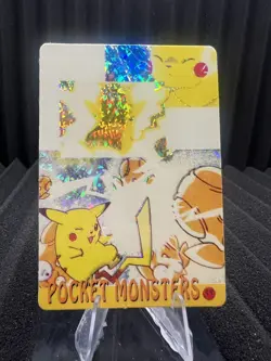 Pokemon Vintage Pocket Monsters Vending HOLO Prism Sticker Bandai 1999 Nintendo - Image 1