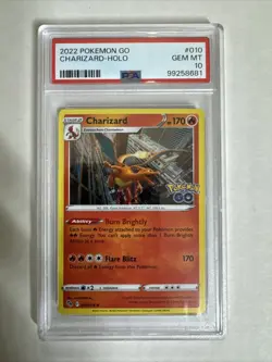 2022 Charizard Pokemon GO HOLO Gem Mt PSA 10 - Image 1