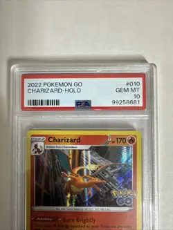 2022 Charizard Pokemon GO HOLO Gem Mt PSA 10 - Image 2