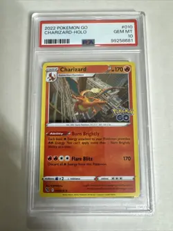 2022 Charizard Pokemon GO HOLO Gem Mt PSA 10 - Image 3