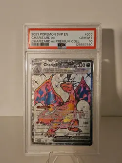2023 POKEMON SVP EN-SV BLACK STAR PROMO #056 CHARIZARD EX PSA 10 - Image 1