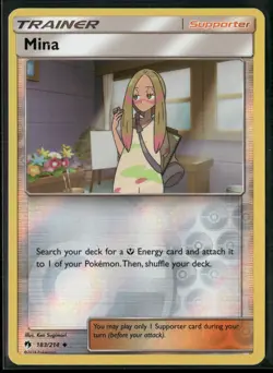 Pokemon - Mina 183/214 Reverse Holo Lost Thunder NM - Image 1