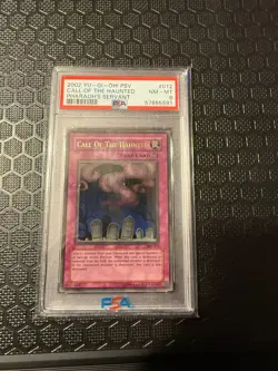 2002 YU-GI-OH! PSV-PHARAOH'S SERVANT #012 CALL OF THE HAUNTED PSA 8 - Image 1