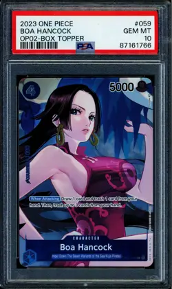 Boa Hancock - OP02-059 - PSA 10 - Box Topper - OP02 - One Piece - 61766 - Image 1
