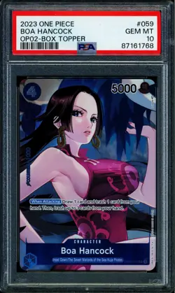 Boa Hancock - OP02-059 - PSA 10 - Box Topper - OP02 - One Piece - 61768 - Image 1