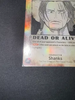 Shanks OP09-004 Parallel Wanted SR One Piece CCG Emperors in the New World Foil - Image 2