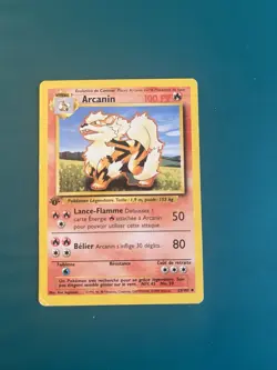 1999 Pokemon Arcanine 1st Edition Non-Holo French Card 23/102 WOTC - Image 1