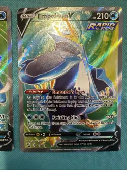 Pokemon Card LOT Suicune & Empoleon V FULL ART 173/203 145/163 SWSH NM/M - Image 3