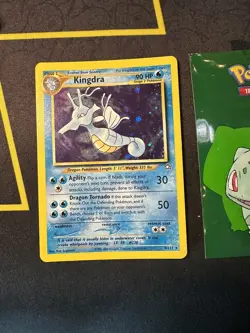 Pokemon Card Kingdra 8/111 Neo Genesis Unlimited Holo Rare 104💎NM +💎 - Image 1