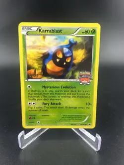 Pokemon Karrablast Staff Stamp Championship Series Promo 9/101 NM Card - Image 1