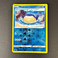 Pokemon Crown Zenith REVERSE HOLO FOIL Wailmer 031/159 TCG Card - Image 1