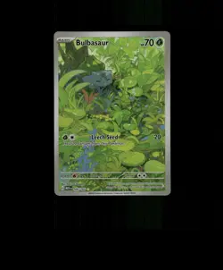 FAN-ART READ DESCRIPTION BELOW HOLO BULBASAUR Card BULBASAUR Pokemon Card p2 - Image 1