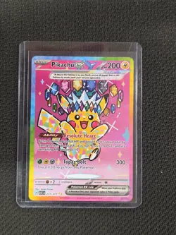 Pokemon TCG Pikachu ex 277/217 ASC Holo EX Rule Card English 2026 - Image 1