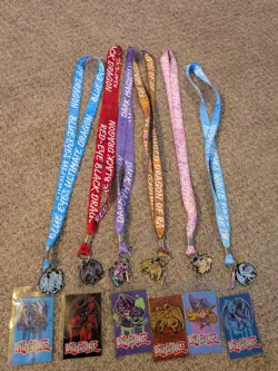 Lot Of 6 Yugioh yu-gi-oh Lanyard with Charm and Card - NWOT - Image 1