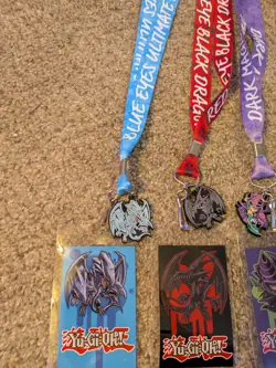 Lot Of 6 Yugioh yu-gi-oh Lanyard with Charm and Card - NWOT - Image 2