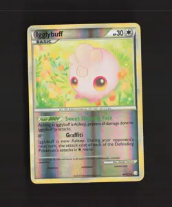 Igglybuff 44/123 HeartGold SoulSilver Reverse Holo Pokemon Card LP - Image 1
