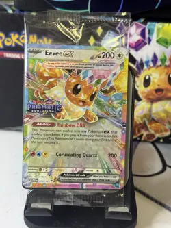 Eevee ex - (Prismatic Evolutions Stamp) 075/131 Sealed Promo Cards - Image 1