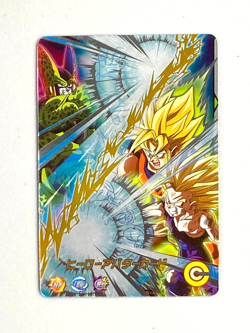 Cell vs Goku and Gohan - Super Dragon Ball Heroes Avatar Card Japanese (A74) - Image 1