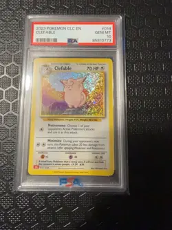 PSA 10 Gem Mint Clefable 014 CLC English TCG Classic Holo Pokemon Card - Image 1