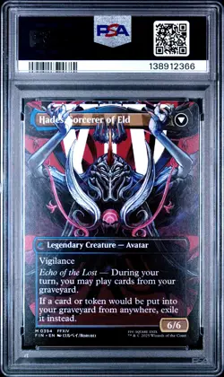 2025 MTG FINAL FANTASY EMET-SELCH, UNSUNDERED/HADES, SORCERER OF ELD PSA 10 - Image 2