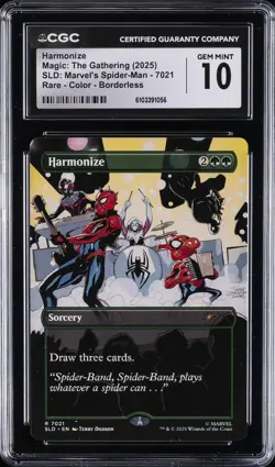 2025 MAGIC: THE GATHERING SLD MARVEL'S SPIDER-MAN #7021 HARMONIZE CGC 10 - Image 1