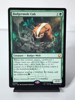 Magic The Gathering: Badgermole Cub Avatar - The Last Airbender Mythic 0167 - Image 1