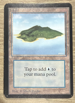 MTG Alpha Island Land NM Magic: The Gathering - Image 1