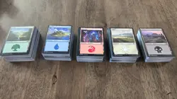 MTG Magic the Gathering Collection Lot Basic Lands 500 and 50 Non-Basic Foils NM - Image 1