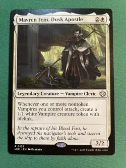 2023 - Mavren Fein, Dusk Apostle R Commander: The Lost Caverns of Ixalan 133 NM - Image 1