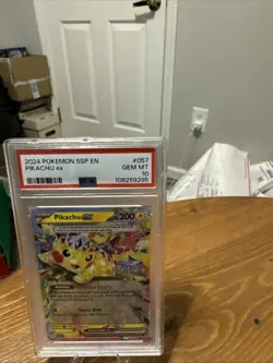 PSA 10 2024 POKEMON SSP EN-SURGING SPARKS #057 PIKACHU EX Gem Mt - Image 4