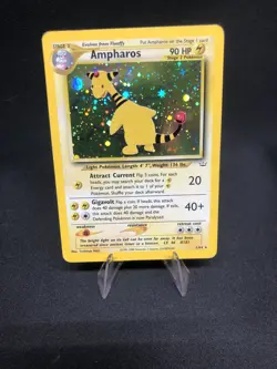 Ampharos 1/64 Pokemon Neo Revelation Holo Rare - Image 1