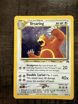 Pokemon TCG - Ursaring Neo Discovery Holo Rare - Image 1