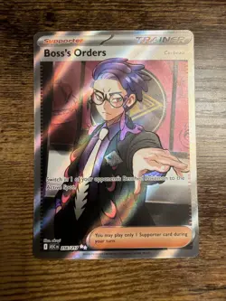 Boss’s Orders 256/217 Ultra Rare Full Art Pokemon TCG Ascended Heroes NM - Image 1