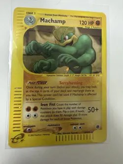 Pokemon Machamp 120 HP Stage 2 Expedition Base Set 16/165 Holo Rare English 2002 - Image 2
