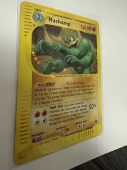 Pokemon Machamp 120 HP Stage 2 Expedition Base Set 16/165 Holo Rare English 2002 - Image 3