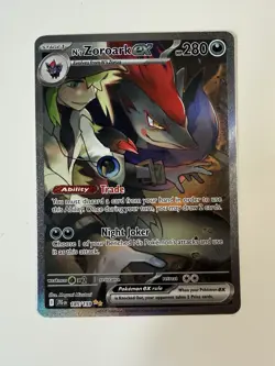 2025 Pokemon N’s Zoroark Ex 185/159 Journey Together NM - Image 1