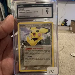 Pokemon TCG Pichu Delta Species Rare Regular CGC Graded EX Holon Phantoms 76/110 - Image 1