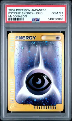 2002 POKEMON JAPANESE MCDONALD'S PSYCHIC ENERGY-HOLO PSA 10 - Image 1
