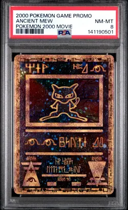 2000 POKEMON GAME MOVIE POKEMON 2000 MOVIE ANCIENT MEW PSA 8 - Image 1