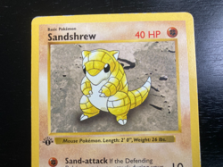 Pokemon Shadowless 1st Edition Sandshrew 62/102, Base Set. EX/LP Condition - Image 2