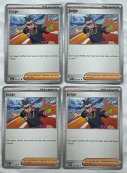 Judge 167/182 Uncommon Playset 4x Destined Rivals Pokemon TCG Mint NM - Image 1