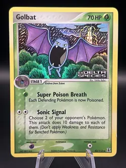 Pokemon TCG Golbat EX Delta Species 43/113 Reverse Holo Stamped - Image 1