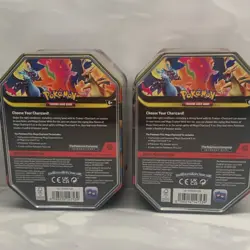 Sealed Pokemon Mega Charizard EX Tin Lot of 2 - Metal Tins - Fast Shipping - Image 2