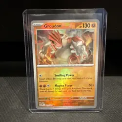 Groudon 049/131 Master Ball Prismatic Evolutions Pokemon TCG NM - Image 1