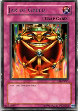 Jar of Greed Rare Dark Beginning 1 DB1-EN242 MP - Image 1