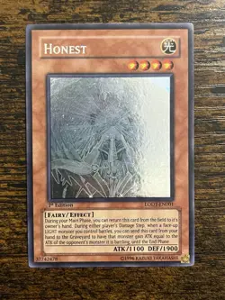 Honest LODT-EN001 Ghost Rare 1st Edition English Heavily Played Yu-Gi-Oh! - Image 1