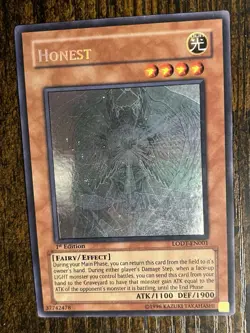 Honest LODT-EN001 Ghost Rare 1st Edition English Heavily Played Yu-Gi-Oh! - Image 3